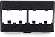 Panduit CFFP4BL Mini-Com Snap-In Modular Furniture Faceplates (10 Pack)