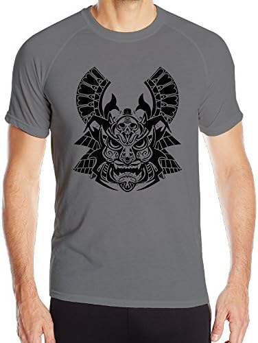 Men Top Samurai Mask Funny Cool Running Workout Athletic Shirts