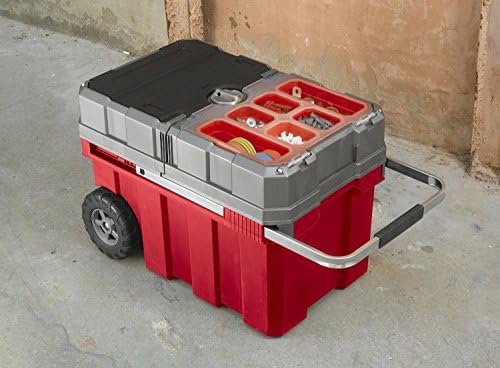 Tool Chest Rolling Box Storage Toolbox Mechanic Organizer Portable Cart Garage, Integrated Organizer