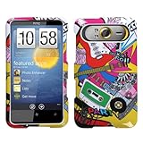 HTC HD7 Protector Case Snap-On Phone Cover - Music Life