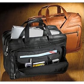 Leather Briefcase for Oversized Laptops