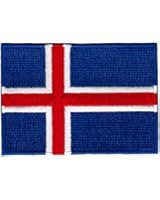 Iceland Flag Embroidered Patch Icelandic Iron-On National Emblem