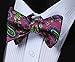 SetSense Men's Paisley Jacquard Woven Self Bow Tie Set