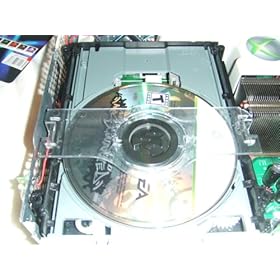 Clear DVD Drive Lid for XBOX 360 Ghost Case