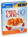 General Mills Fiber One Eighty Calories, Honey Squares, 11.75-Ounce (Pack of 4)