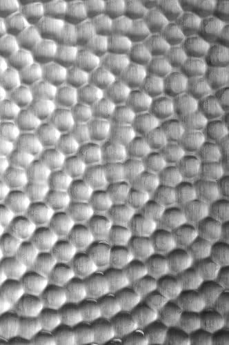 Rigidized HM Tile Pattern Unpolished Textured Copper Tile, 0.021" Thick, 4" Width, 4" Length