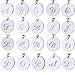 BR Small Script Initial Necklace Silver Initial Disc Necklaces Alphabet Jewelry