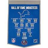 Pro Football Hall of Fame Detroit Lions Enshrinee Banner