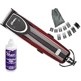 New Oster 76 Outlaw Dual Speed (2-speed first and turbo) Clipper 76077-010 Professional Pro Hair cut Wet or Dry with Free Case and 10 piece Comb Guide Set with Pouch and 4oz of blade oil