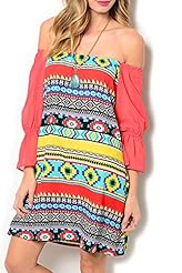 Sexy Polyester Off the Shoulder Flowy  Dress