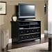 Sauder Edge Water Highboy TV Stand Estate Black