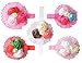 Qandsweet Baby Girl's Beautiful Rose Flower Hairbands (5pack)