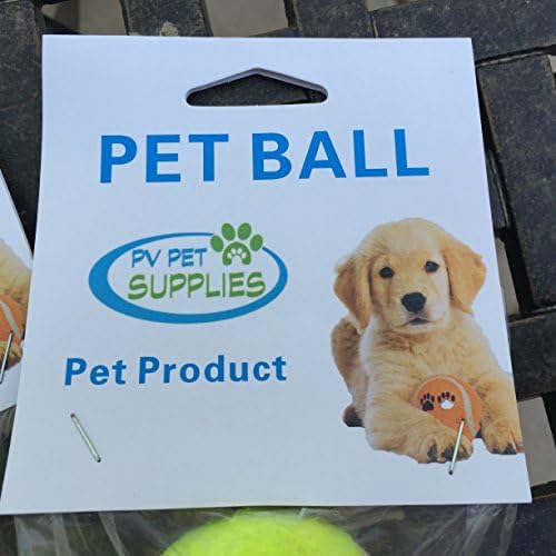 Dog Toy / Tennis Balls for Your Dog. 2 Balls Per Pack, Colors Vary. Can Be Used with PV Pet Products Dog Ball Launcher.