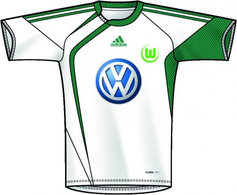 Adidas VfL Wolfsburg Trikot 2009/10 weiss L00534 S