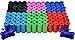 Downtown Pet Supply Rainbow Paw Print Poop Bags (2200 CT & 2 Dispensers) - Leak-Proof, Unscented, Clips to Leashes & Harnesses