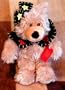 Fuzzy Bear Holiday Time 17"