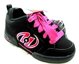 Heelys Girls Charisma Black & Hot Pink Lace Up Wheel Trainers