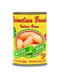 Carmelina Brands Italian Bianchi De Spagna Beans (Butter Beans), 14.28-Ounce Units (Pack of 24)
