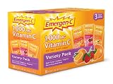Emergen-C Variety Pack, Raspberry, Tangerine & Super Orange, 30-count