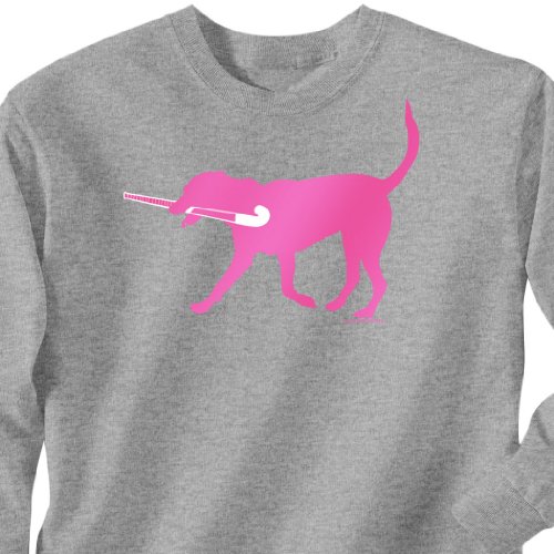 T-Shirt Long Sleeve - Fetch the Field Hockey Dog