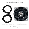 Opel Corsa B + C, Astra, Meriva, Zafira, Tigra T�ren vorne 130mm Lautsprecher-Set 160 Watt