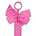 Wrapables Hair Clip and Hair Bow Holder, Hot Pink Polka Dots