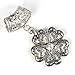 Antique Silver Six Petals Alloy Flower Pendant Charm for Diy Scarves,hot,pt-616