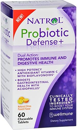 2Pack! Natrol Probiotic Defense Plus - Chewable - 60 Chewable Tablets