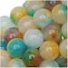 Multi Color Confetti Jade 6mm Round Beads / 15.5 Inch Strand