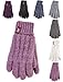 HEAT HOLDERS - Women's Thermal Heat Weaver Cable Knit 2.3 Tog Gloves - S/m (Small/Medium, Black)