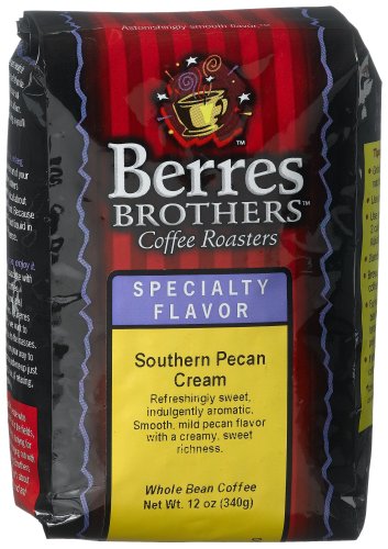 Berres Brothers Coffee Roasters Southern Pecan Cream Coffee, Whole Bean, 12-Ounce Bags (Pack of 3)