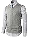 H2H Mens Various Color Casual Slim Fit Knit Vest