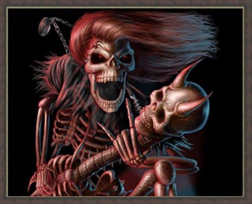 Paint By Number 16" X 20" Kit (Framed) Super Cool Skull