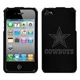 iPhone 4 Etched Dallas Cowboys Black Snap on Hard Cover