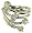 Silver Ladies 5 Muliti Row Cubic Zirconia Ring - Size M