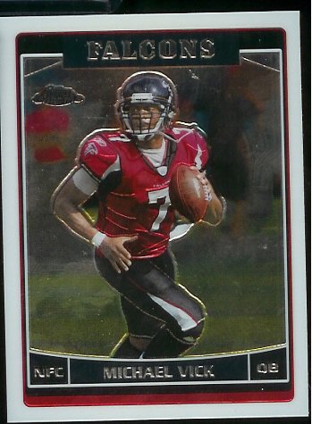 2006 Topps Chrome Michael Vick Atlanta Falcons Football Card #28 - Mint Condition - Shipped In Protective ScrewDown Case !