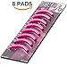 PREMIUM Pink Refill Pads for Eyelash Curler - 8 pcs – Best Replacement Rubber cushions - Washable for Mascara, Eyeliner or Glue smudged Lashes