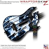 Radioactive Blue Skin fits Band Hero, Guitar Hero 5 & World Tour Guitars fo ....