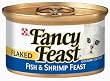 Fancy Feast Gourmet Cat Food, Flaked Fish & Shrimp Feast, Flaked 3-Ounce Cans (Pack of 24)