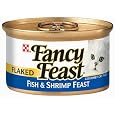 Fancy Feast Gourmet Cat Food, Flaked Fish & Shrimp Feast, Flaked 3-Ounce Cans (Pack of 24)