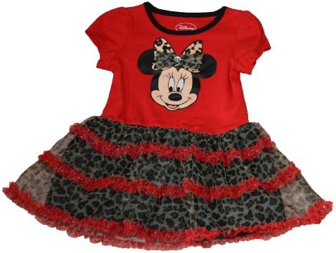 Disney Minnie Mouse Animal Print Flounce Dress Infant/toddler (2T)