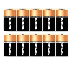 Duracell Coppertop D Batteries 10 Count