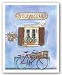 French Bicycle IV by Katharine Gracey 8"x10" Art Print Poster