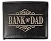 RFID Blocking Personalized BANK OF DAD Bifold Wallet Custom Wallets for Men Funny Fathers Day Gift Birthday Present Idea for Daddy