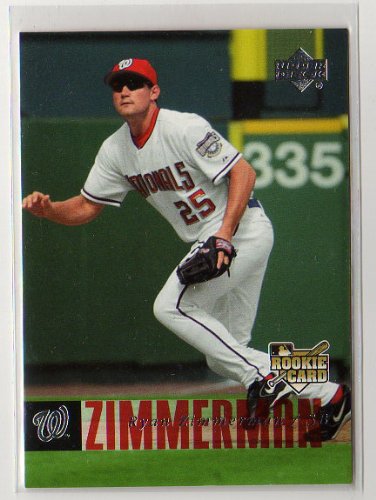 2006 Upper Deck # 498 Ryan Zimmerman Rookie Washington Nationals Baseball Card