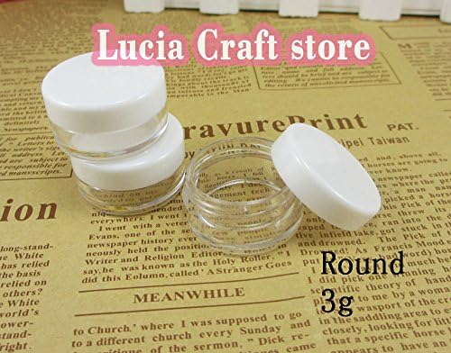 2x6pcs/lot White Mini Portable Cosmetic Empty Jar Makeup Cream Container Screw Eyeshadow Storage (Round 3g)