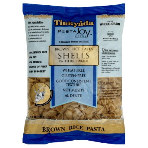 Tinkyada Brown Rice Pasta Shells Gluten Free, 16-Ounce (Pack of 6)