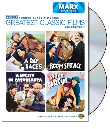 Cover art for  TCM Greatest Classic Films Collection: Marx Brothers (A Day at the Races / A Night in Casablanca / Room Service / At the Circus)