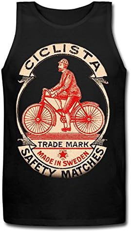 XiangHe Swedes On Bikes Men's T-Shirt XX-Large Black Tank Top