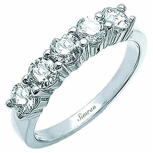 Five Stone Diamond Wedding Band